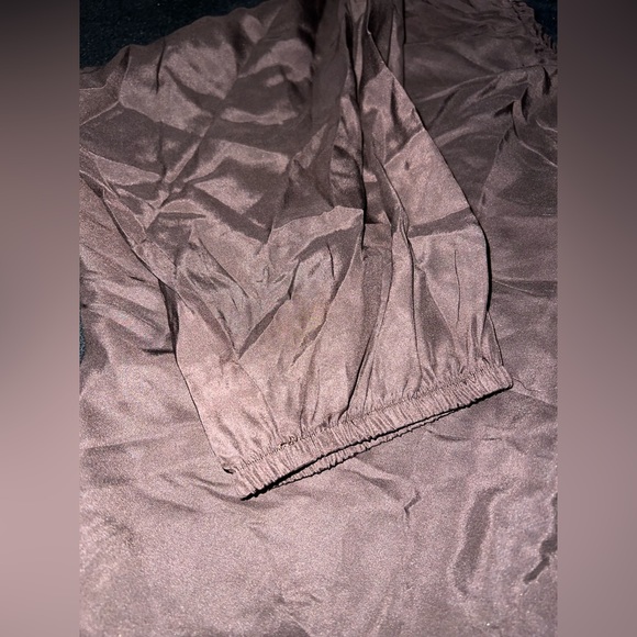 Bill Hallman Off The Shoulder Brown Top Size Small NWT - Picture 6 of 8